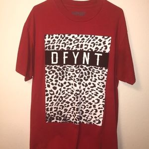 DFYNT leopard tee red